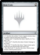 Item Crate [Un-Known Event Playtest Cards]