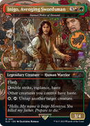 Inigo, Avenging Swordsman - Samut, Voice of Dissent (Borderless) [Secret Lair Drop] / Inigo, Avenging Swordsman