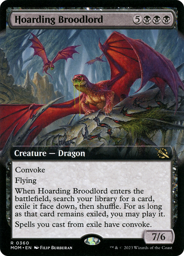 Hoarding Broodlord (Extended Art): (Extended Art) [March of the Machine]