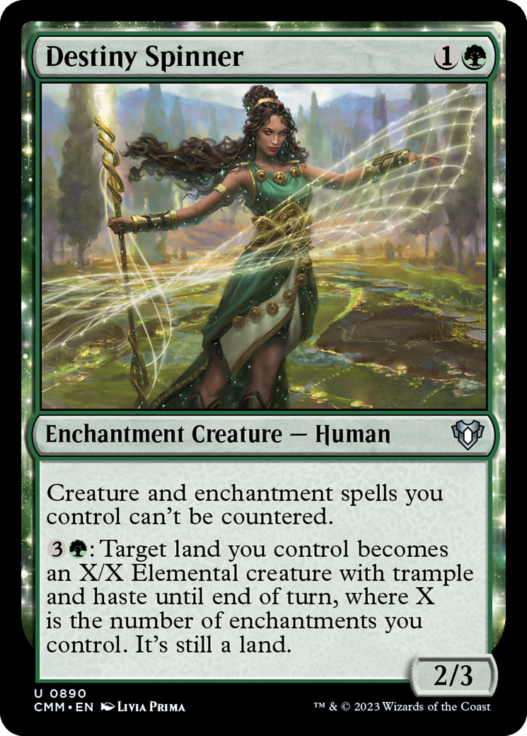 Destiny Spinner - Commander Masters: (enchantment)