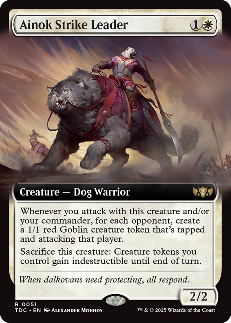 Ainok Strike Leader (Extended Art) - Commander: Tarkir: Dragonstorm: (Extended Art)