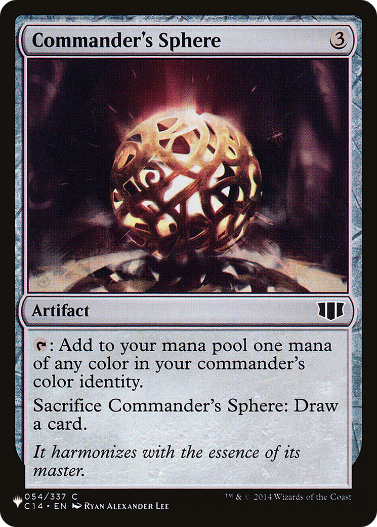Commander's Sphere [The List]