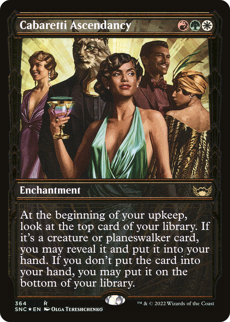 Cabaretti Ascendancy (Gilded Foil) - Streets of New Capenna: (Showcase) Foil