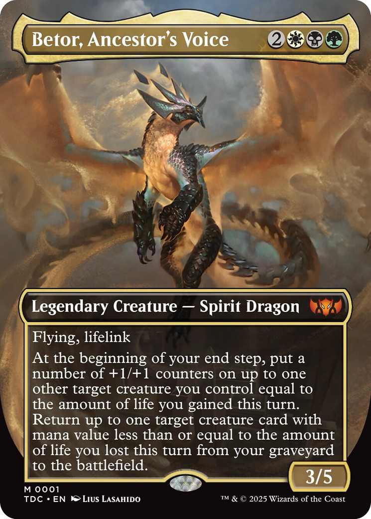 Betor, Ancestor's Voice (Borderless) - Commander: Tarkir: Dragonstorm