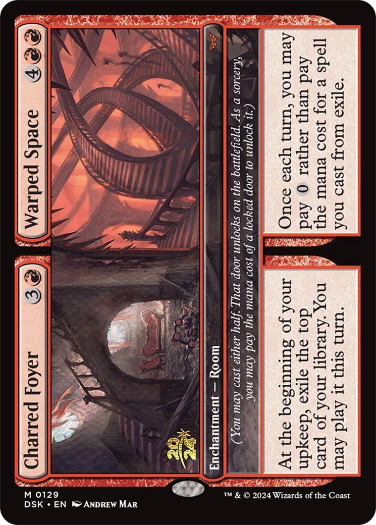 Charred Foyer // Warped Space - Duskmourn: House of Horror Promos Foil