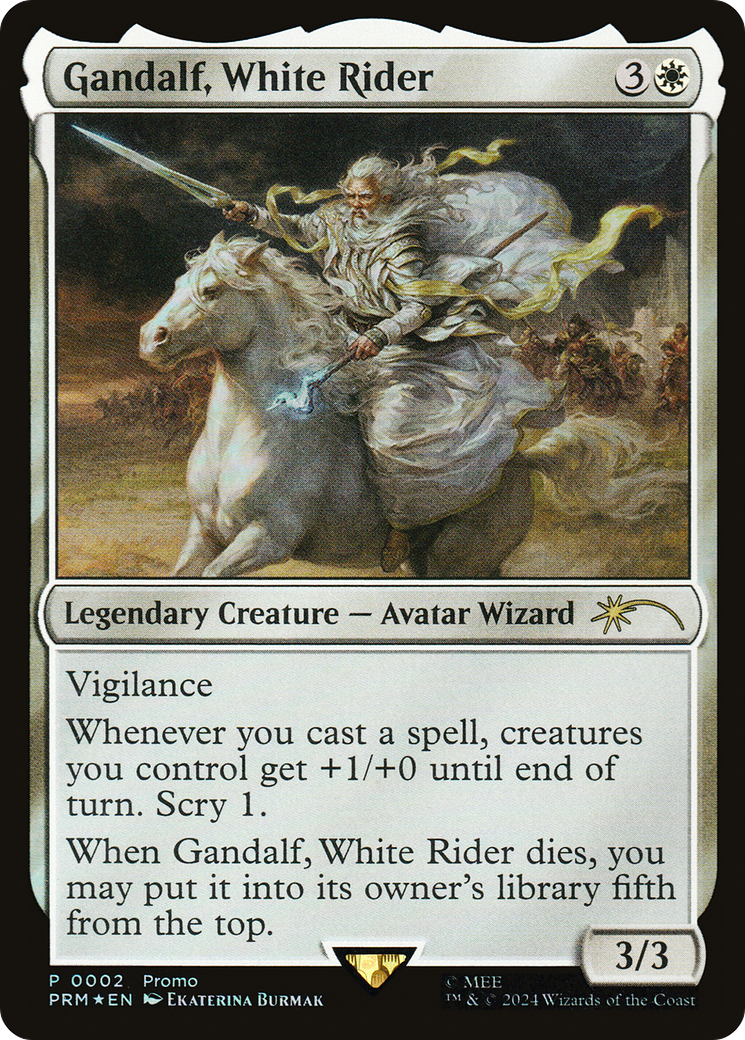 Gandalf, White Rider [Tales of Middle-earth Deluxe Commander Kit] Foil