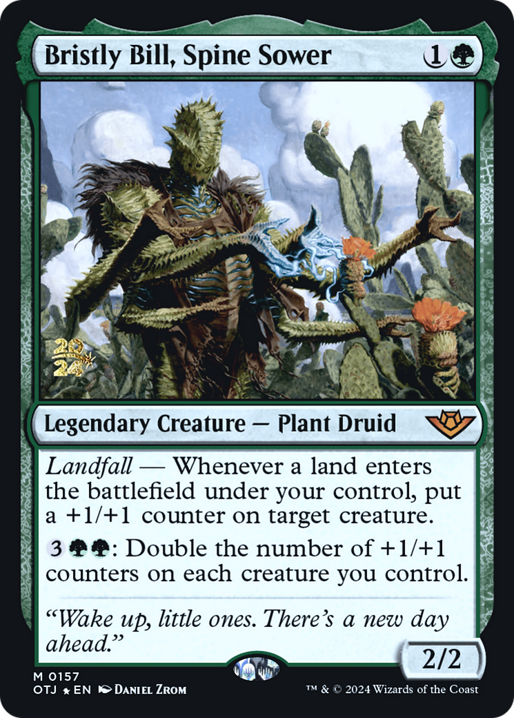 Bristly Bill, Spine Sower - Outlaws of Thunder Junction Promos Foil