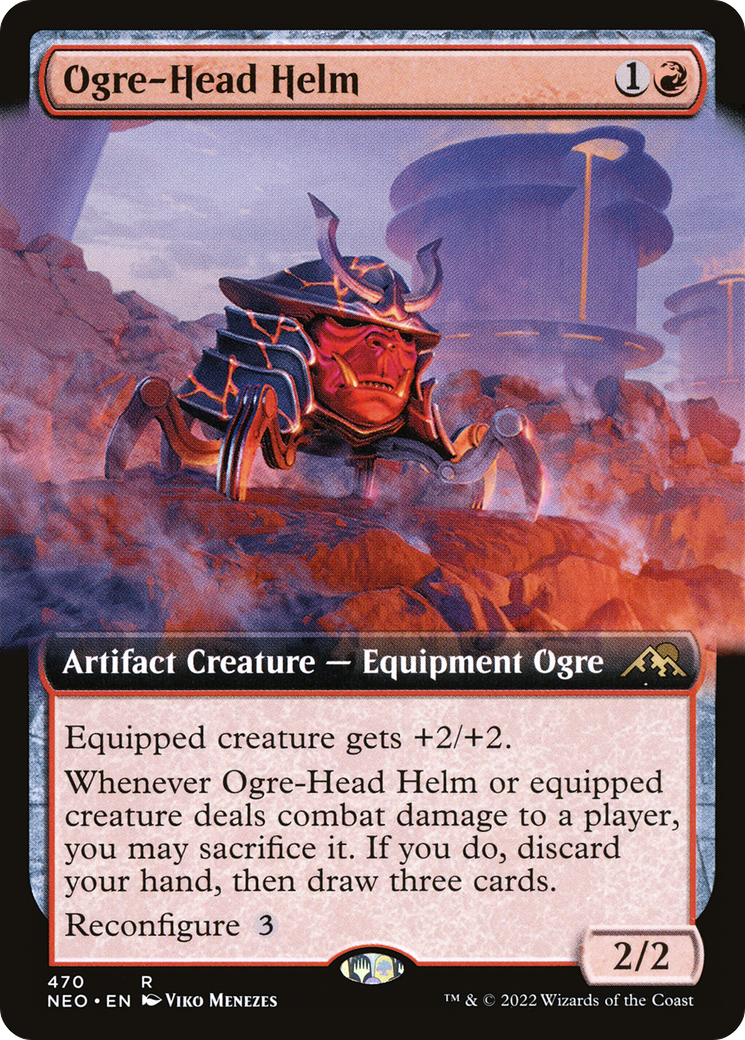 Ogre-Head Helm (Extended Art) [Kamigawa: Neon Dynasty]