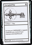 Corrupted Key (No PW Symbol) [Mystery Booster Playtest Cards 2021]