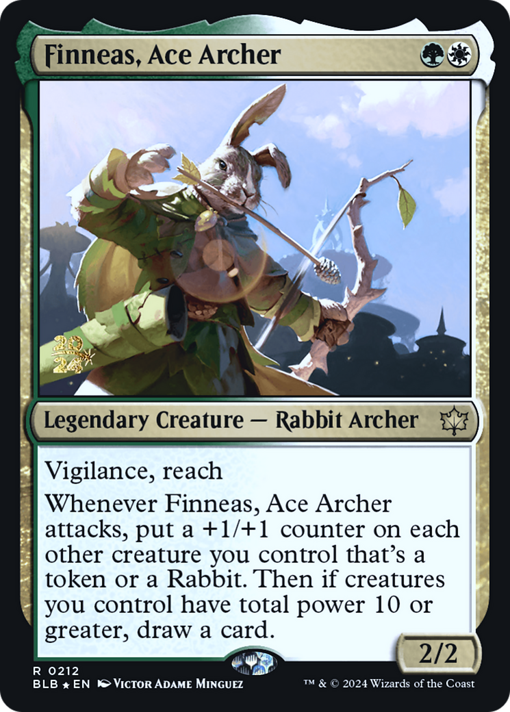 Finneas, Ace Archer [Bloomburrow Promos] Foil