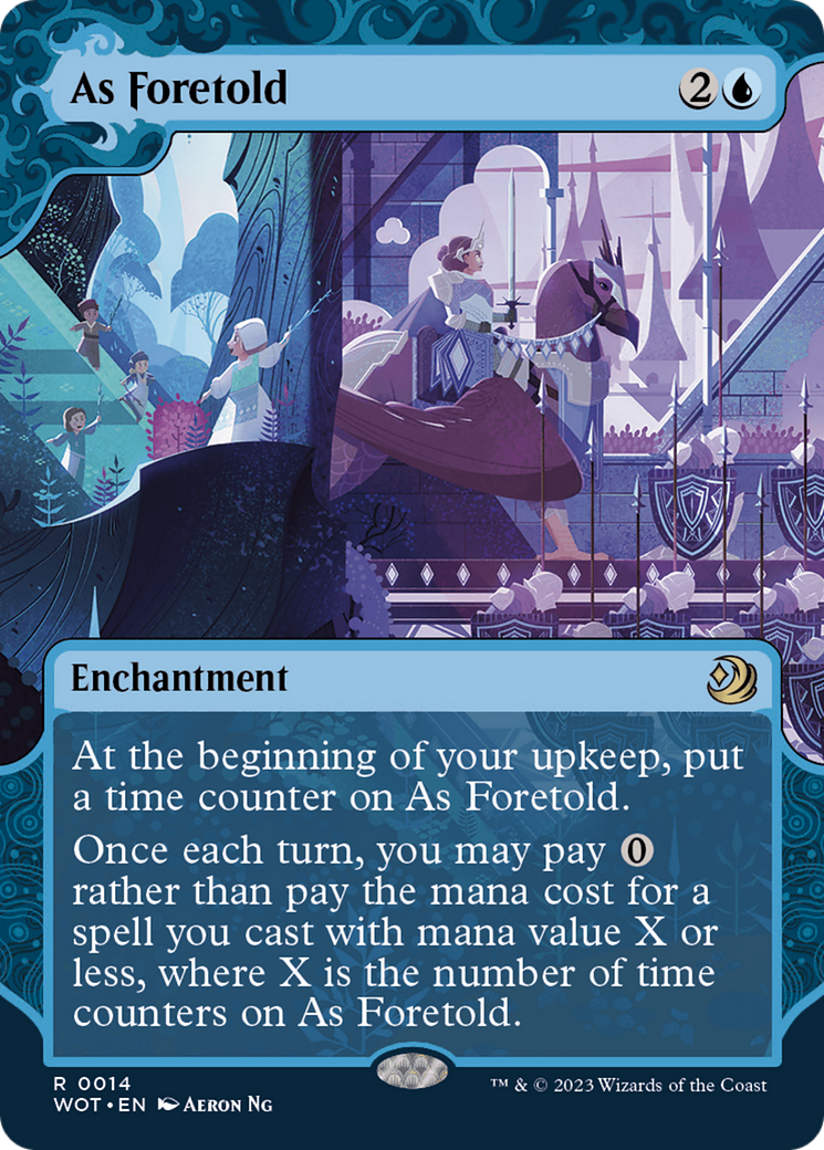 As Foretold - Wilds of Eldraine: Enchanting Tales: (Showcase) (Borderless)