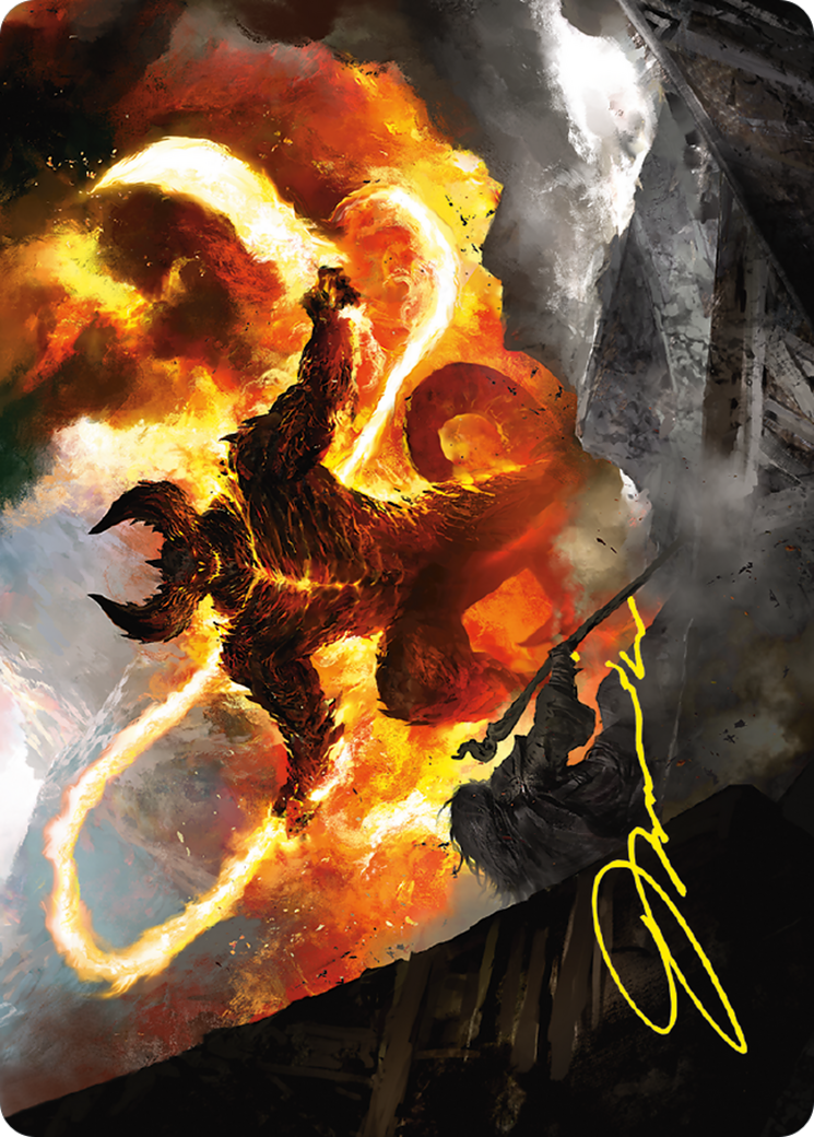 The Balrog, Durin's Bane Art Card [The Lord of the Rings: Tales of Middle-earth Art Series]