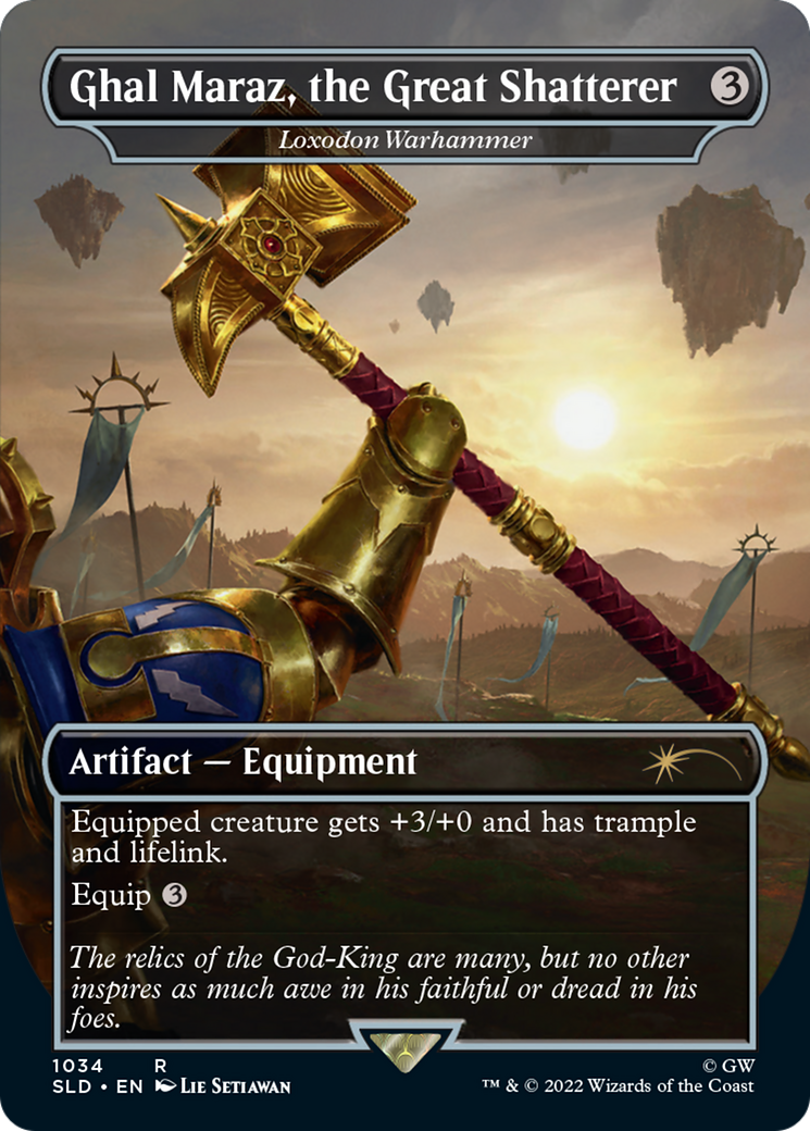 Ghal Maraz, the Great Shatterer - Loxodon Warhammer (Borderless) [Secret Lair Drop] / Ghal Maraz, the Great Shatterer