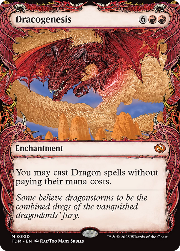 Dracogenesis (0300) (Showcase): (Showcase, enchantment) [Tarkir: Dragonstorm]