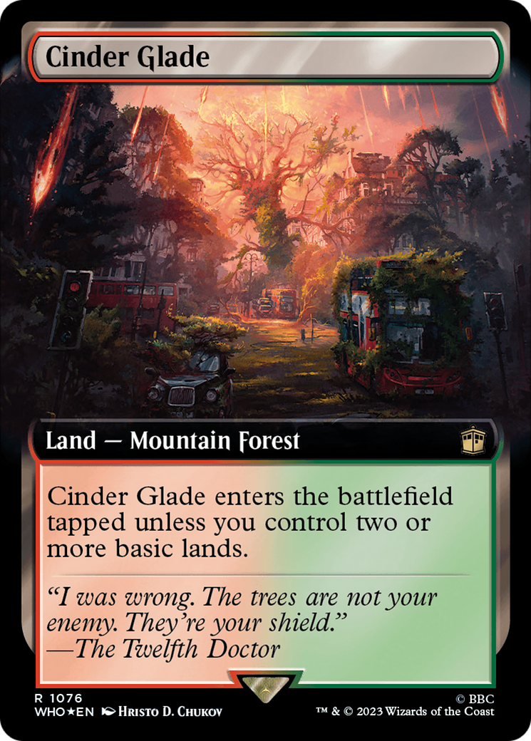 Cinder Glade (Extended Art) (Surge Foil): (Extended Art) [Doctor Who] Foil
