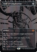 Staff of Compleation (Oil Slick Raised Foil) [Phyrexia: All Will Be One]
