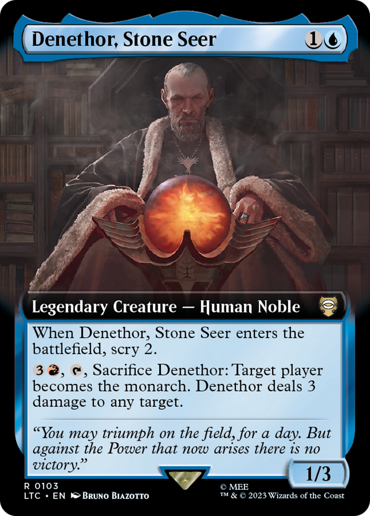 Denethor, Stone Seer (Extended Art): (Extended Art) [Tales of Middle-earth Commander]
