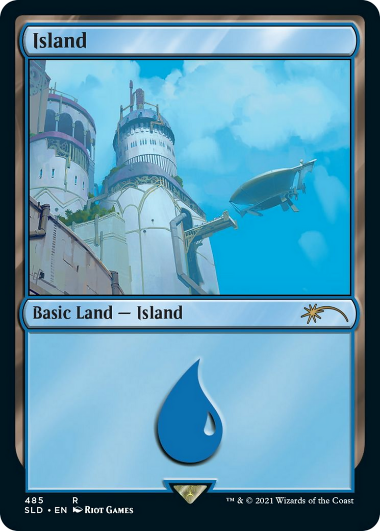 Island (Secret Lair x Arcane: Lands) [Secret Lair Drop]
