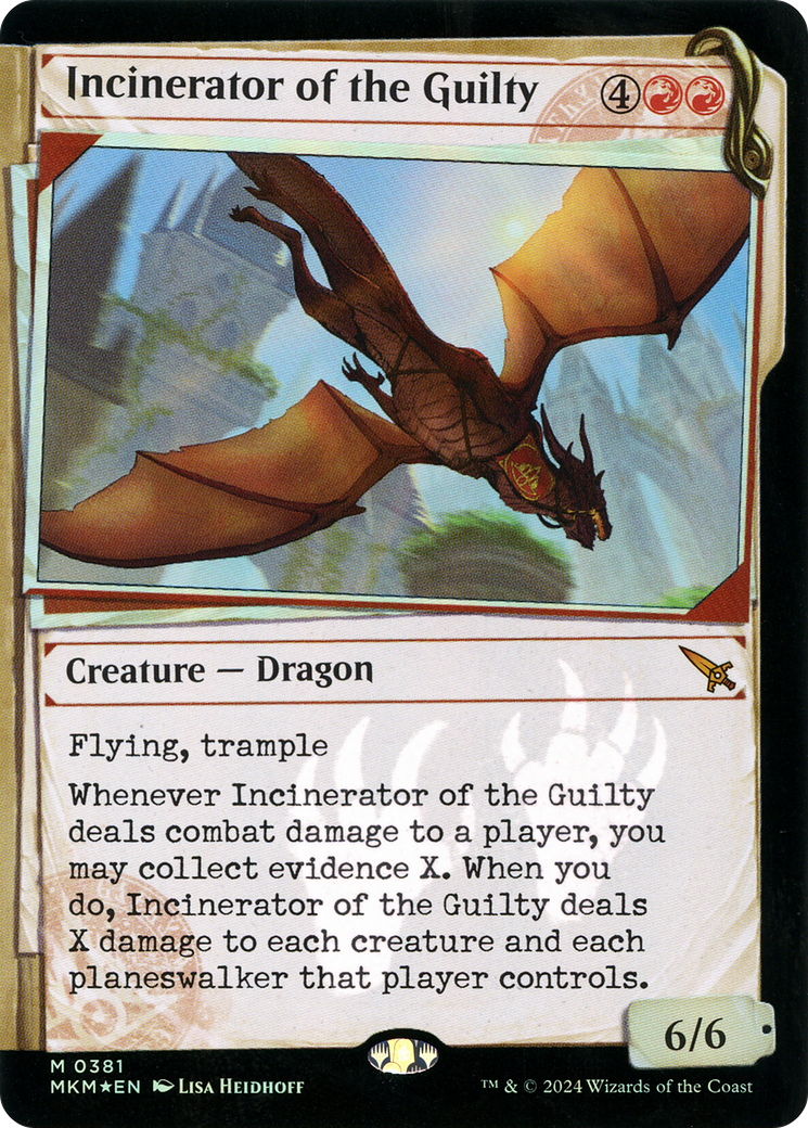Incinerator of the Guilty (Showcase) (Invisible Ink): (Showcase) [Murders at Karlov Manor] Foil
