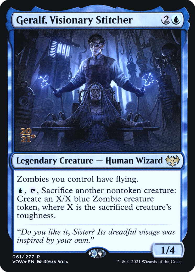 Geralf, Visionary Stitcher [Innistrad: Crimson Vow Promos] Foil