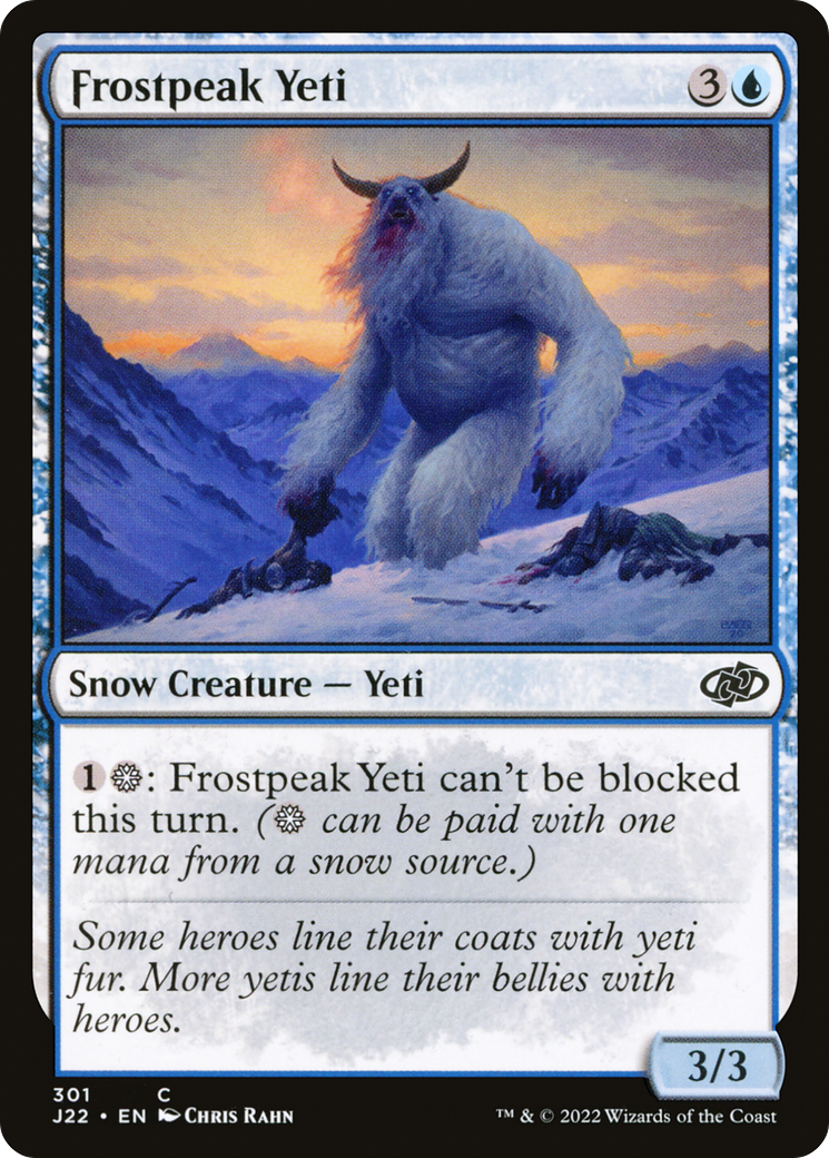 Frostpeak Yeti: (snow) [Jumpstart 2022]