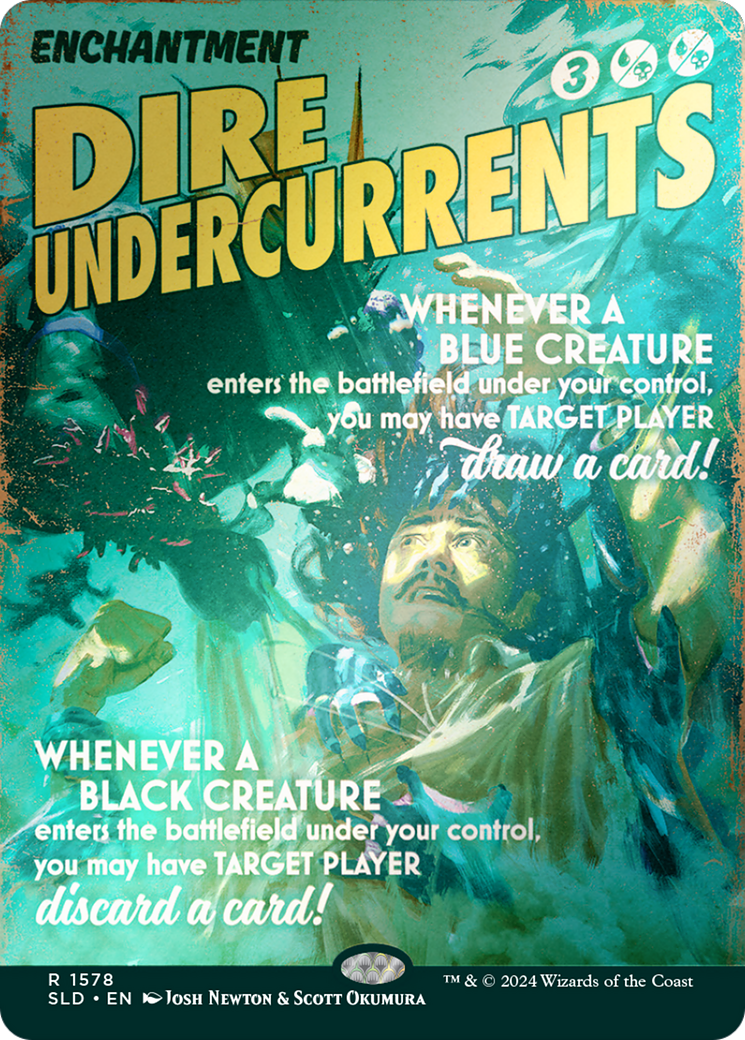 Dire Undercurrents (Rainbow Foil) [Secret Lair Drop] (Borderless) Foil
