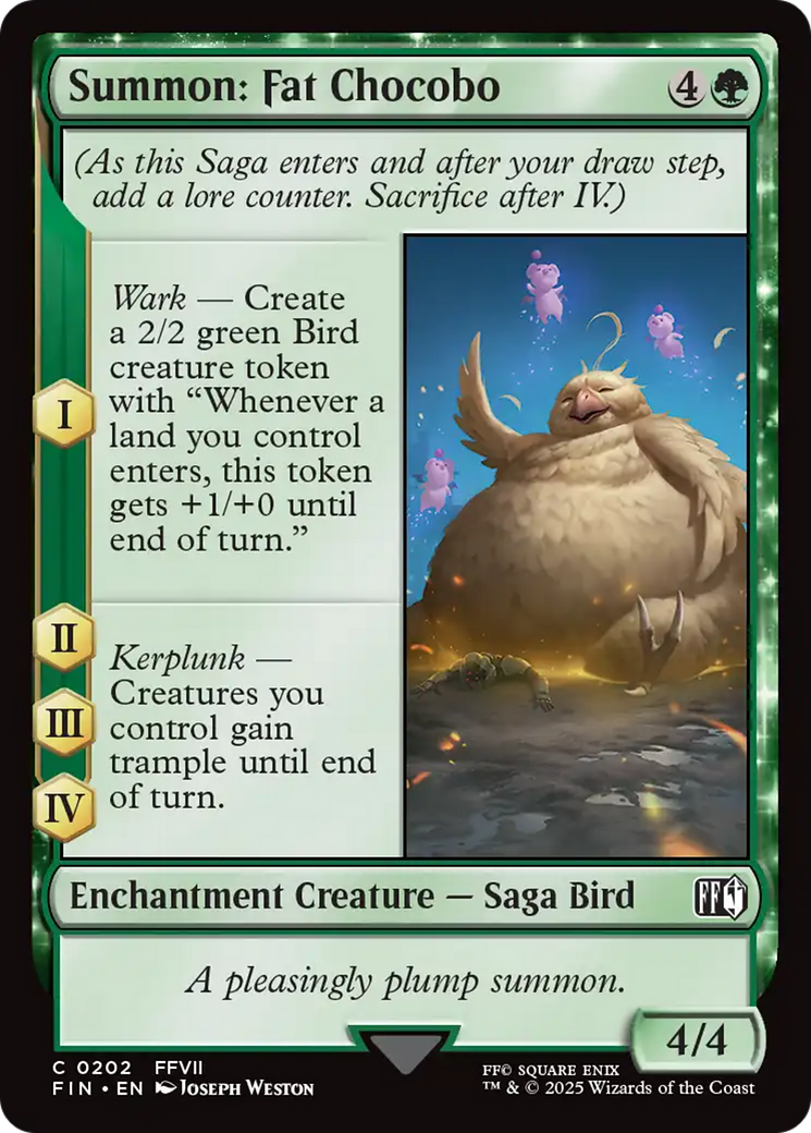 Summon: Fat Chocobo [FINAL FANTASY]
