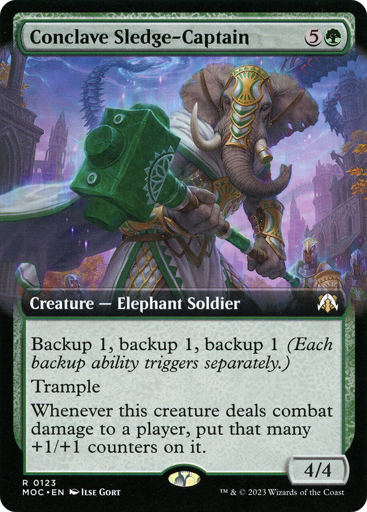 Conclave Sledge-Captain (Extended Art): (Extended Art) [March of the Machine Commander]