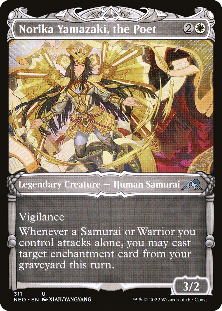 Norika Yamazaki, the Poet (Showcase) - [Kamigawa: Neon Dynasty]: (Showcase)