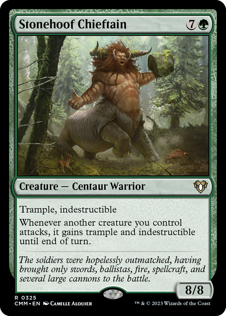 Stonehoof Chieftain - [Commander Masters]