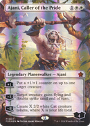 Ajani, Caller of the Pride (Borderless) (Mana Foil) - Foundations Foil