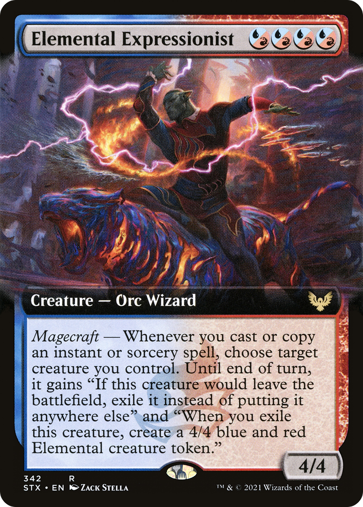 Elemental Expressionist (Extended Art): (Extended Art) [Strixhaven: School of Mages]