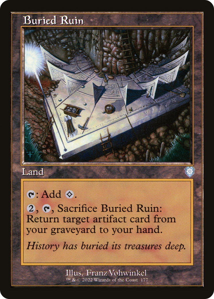 Buried Ruin (Retro Frame) - The Brothers' War Commander