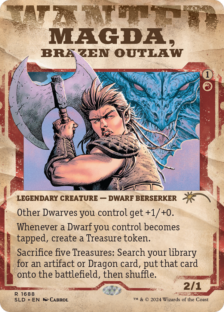 Magda, Brazen Outlaw [Secret Lair Drop]: (Showcase) (Borderless)