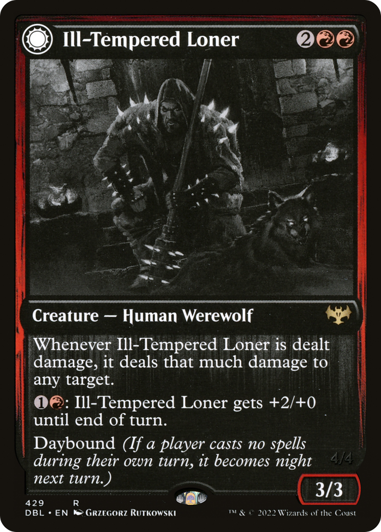 Ill-Tempered Loner: (Double Faced Transform) [Innistrad: Double Feature]