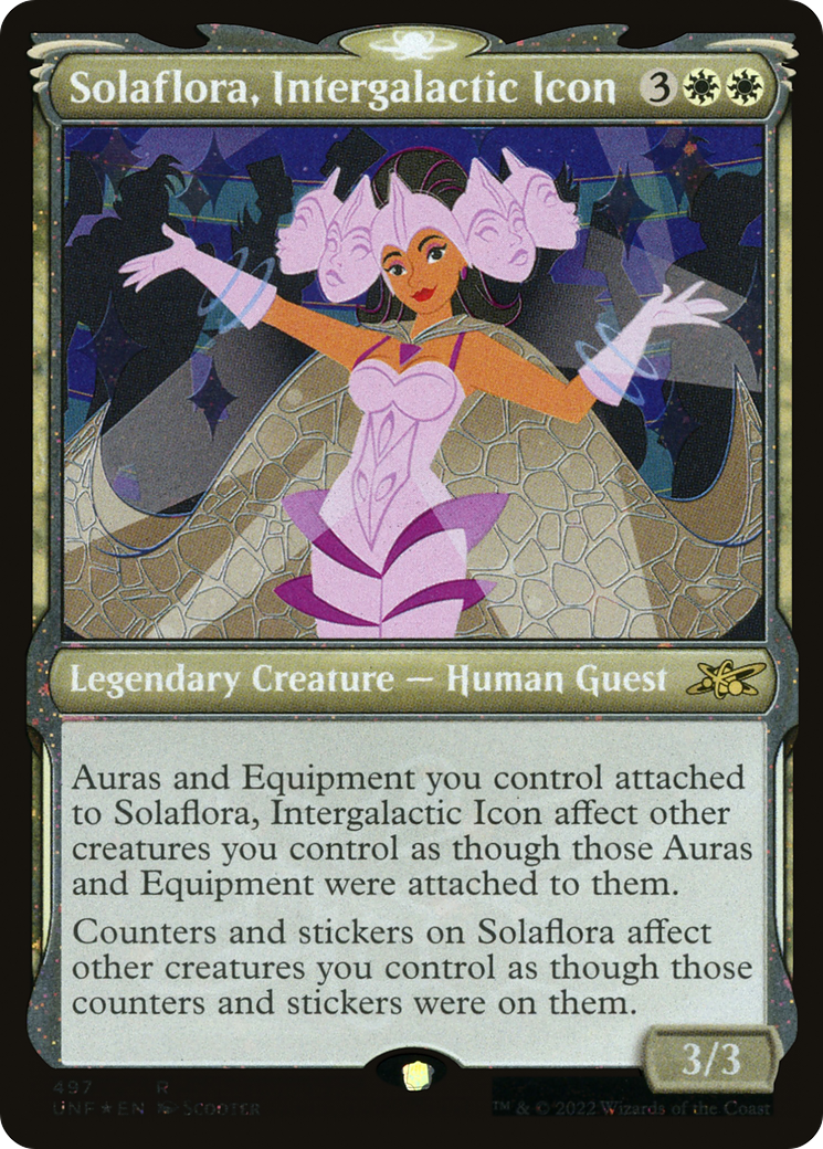 Solaflora, Intergalactic Icon (Showcase) (Galaxy Foil) - [Unfinity]: (Showcase) Foil