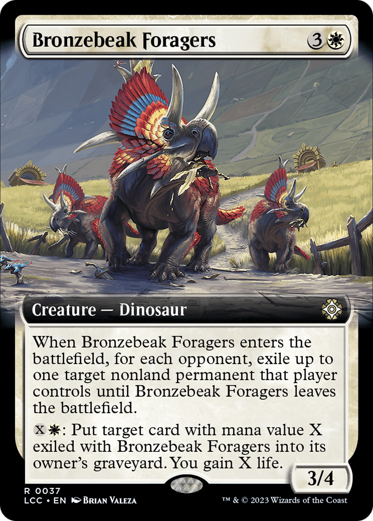Bronzebeak Foragers (Extended Art) - The Lost Caverns of Ixalan Commander: (Extended Art)