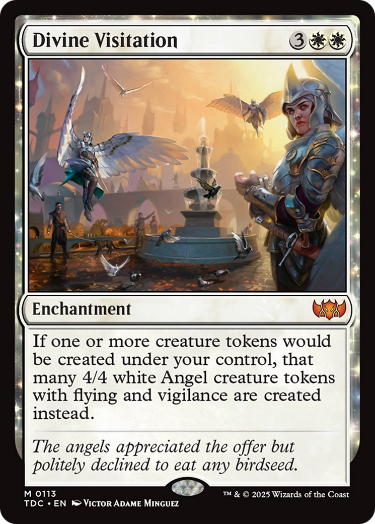 Divine Visitation: (enchantment) [Commander: Tarkir: Dragonstorm]
