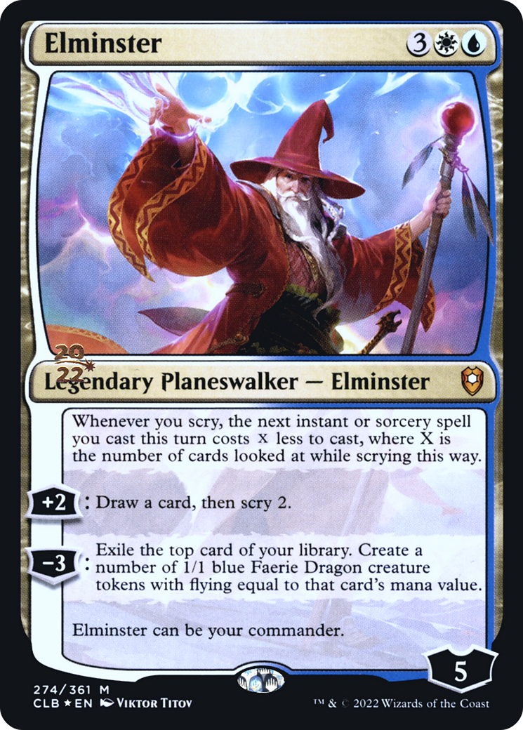 Elminster [Battle for Baldur's Gate Promos] Foil