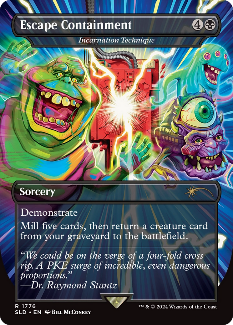 Incarnation Technique (SLD-1776) - Secret Lair Drop / Escape Containment (Borderless) Foil