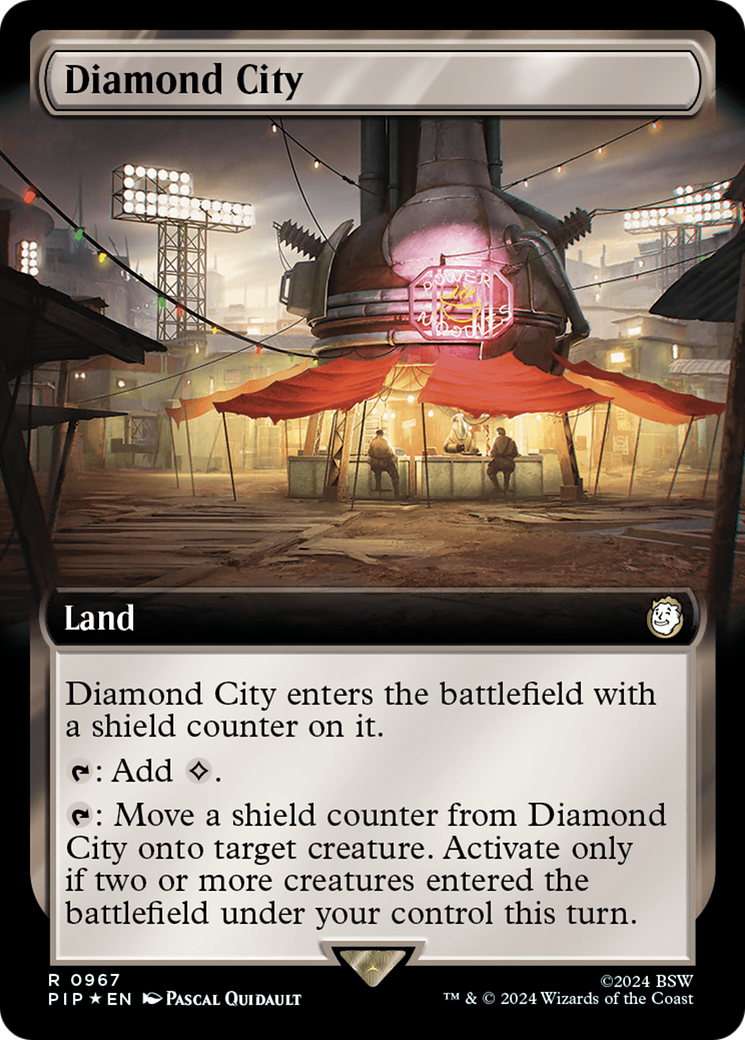 Diamond City (Extended Art) (Surge Foil): (Extended Art) [Fallout] Foil