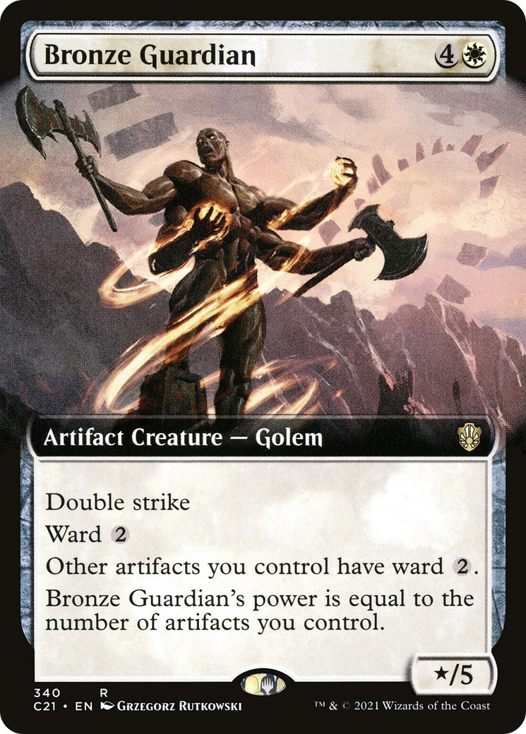 Bronze Guardian (Extended Art) - Commander 2021: (Extended Art)