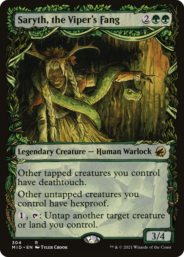 Saryth, the Viper's Fang (Showcase) - [Innistrad: Midnight Hunt]: (Showcase)