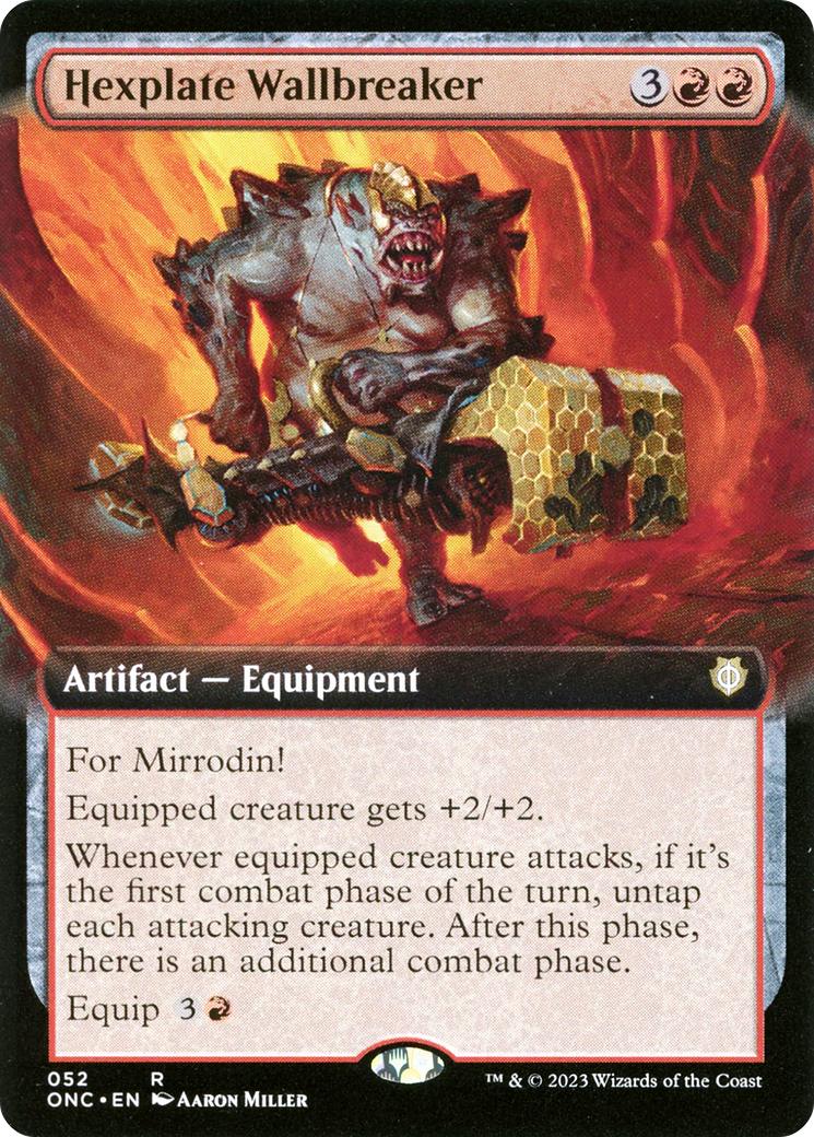 Hexplate Wallbreaker (Extended Art): (Extended Art) [Phyrexia: All Will Be One Commander]