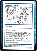 Memory Bank (2021 Edition) [Mystery Booster Playtest Cards]