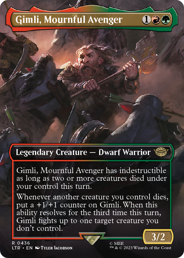 Gimli, Mournful Avenger (Borderless) [The Lord of the Rings: Tales of Middle-earth]