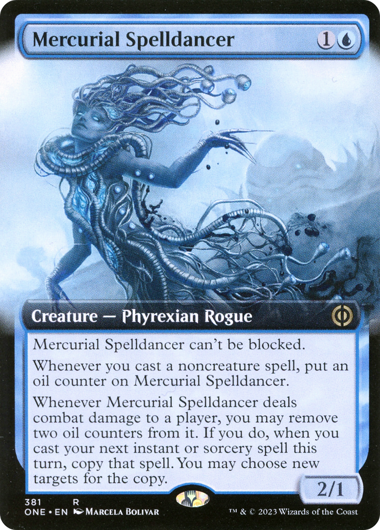Mercurial Spelldancer (Extended Art) - [Phyrexia: All Will Be One]: (Extended Art)