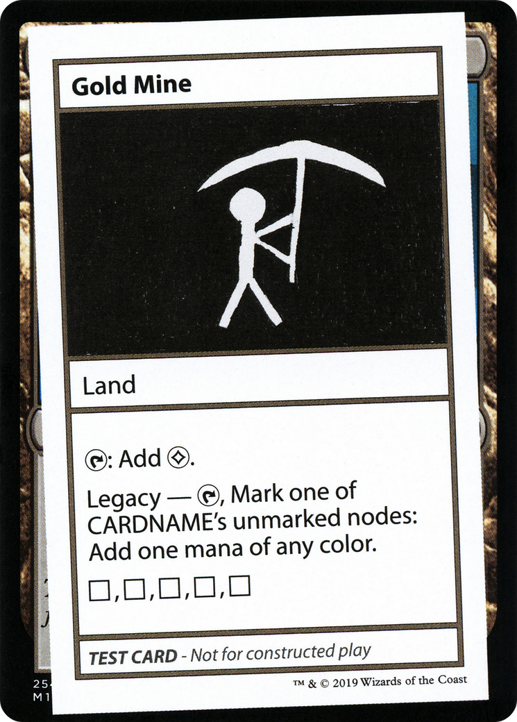 Gold Mine (No PW Symbol) [Mystery Booster Playtest Cards 2021]