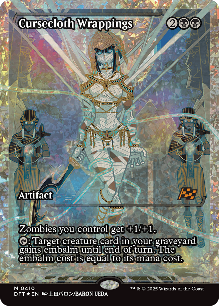 Cursecloth Wrappings (Showcase) (Fracture Foil): (Showcase) [Aetherdrift] Foil