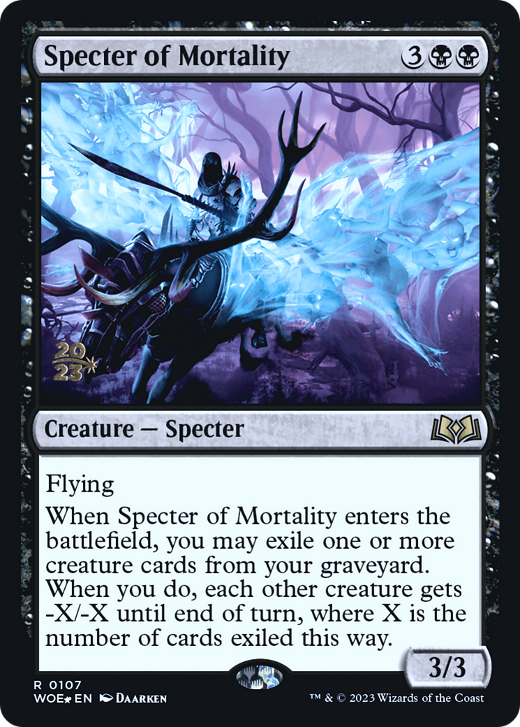 Specter of Mortality - [Wilds of Eldraine Promos] Foil